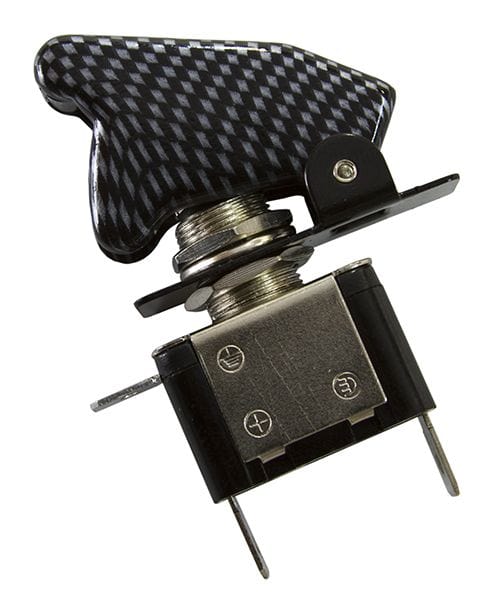 Aeroflow Performance 12v 20A Carbon Fibre Covered LED Rocket / Missile Switch AF49-5020 Autofit
