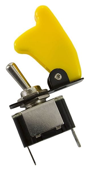 Aeroflow Performance 12v 20A Yellow Covered Rocket / Missile Switch AF49-5004 Autofit