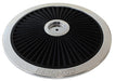 Aeroflow Performance 14" diameter, black washable cotton element Chrome Full Flow Air Filter Top Plate AF2851-1401 Autofit