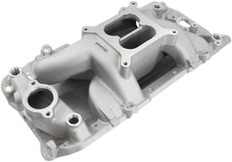 Aeroflow Performance 1500 - 6500 RPM, Square Bore Carburettor Pad, Non-EGR BB Chev Air Gap Dual Plane Intake Manifold, Natural Cast Finish AF6011-1001 Autofit