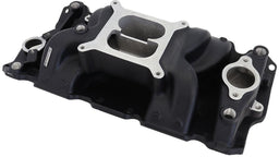 Aeroflow Performance 1500 - 6500 RPM, Square Bore Carburettor Pad, Non-EGR SB Chev Air Gap Dual Plane Intake Manifold, Black Finish AF6210-1001 Autofit
