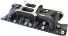 Aeroflow Performance 1500 - 6500 RPM, Square Bore Carburettor Pad, Non-EGR SB Ford 289-302 Windsor Street Dual Plane Intake Manifold, Black Finish AF6210-2 Autofit