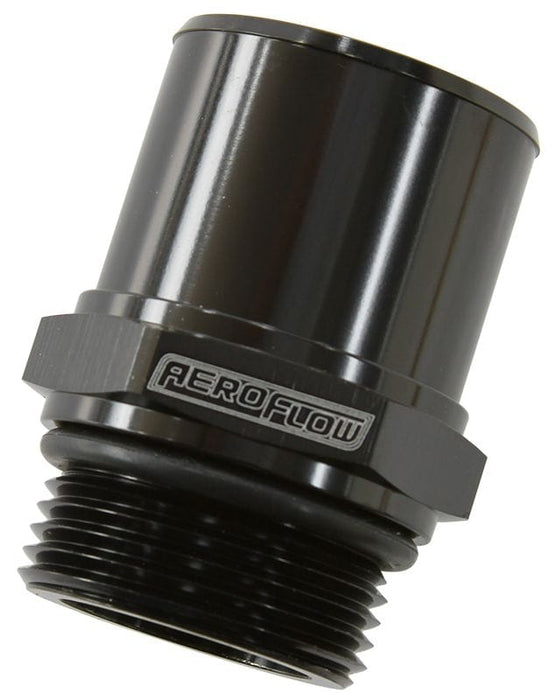 Aeroflow Performance -16 ORB to 1-3/8" (35mm) Barb, 55mm OAL, Black Finish ORB Barb Adapters AF926-22-16BLK Autofit