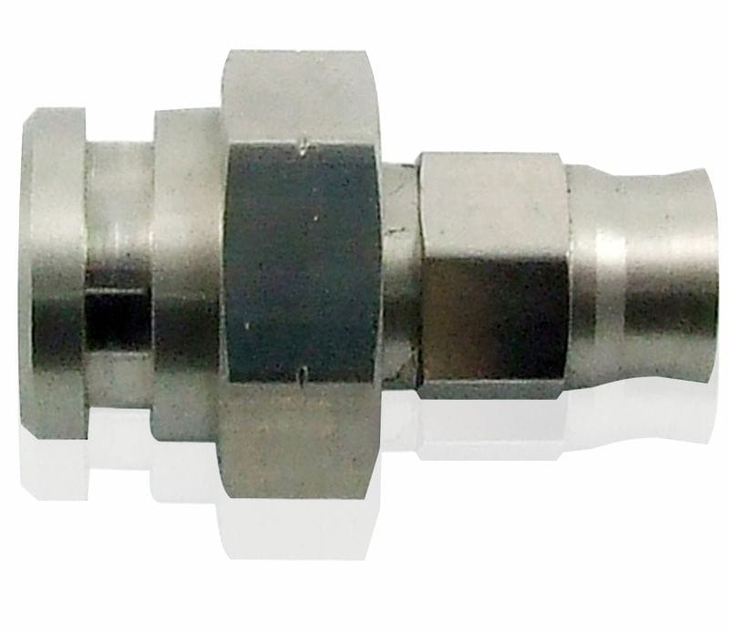 Aeroflow Performance 17mm Hex with Retainer Clip Recess. 3/8"-24 Stainless Steel 19mm Female Inverted Flare to -3AN Hose End AF230-03 Autofit