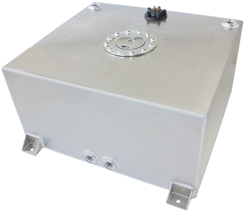 Aeroflow Performance 18-1/8" L x 20-1/16" W x 10-1/4" H (46cm x 51cm x 26cm) Aluminium 15 Gallon (57L) Fuel Cell with Flat Bottom & Fuel Sender AF85-2151AS Autofit