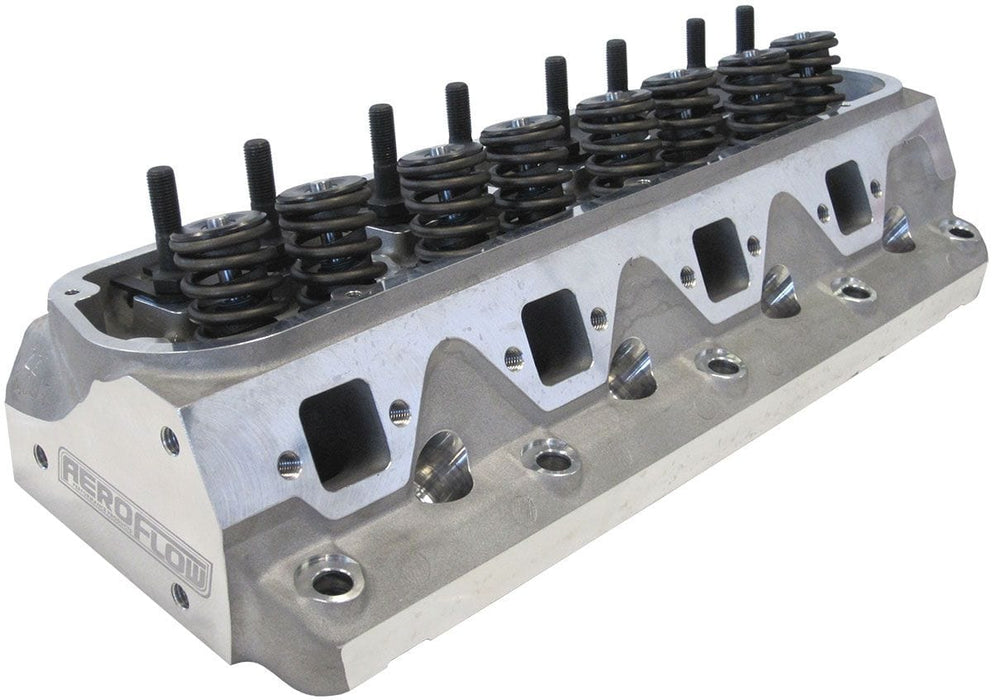 Aeroflow Performance 2.00" x 1.18" Intake Port, 1.32" x 1.27" Exhaust Port Complete Small Block Ford Windsor 289-351 175cc Aluminium Cylinder Heads with 61 Autofit