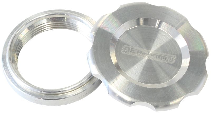 Aeroflow Performance 2-1/2" Female weld-on bung, includes Buna N & EPR O-rings. Raw Cap Low Profile Billet Aluminium Filler Cap & Bung AF465-40 Autofit