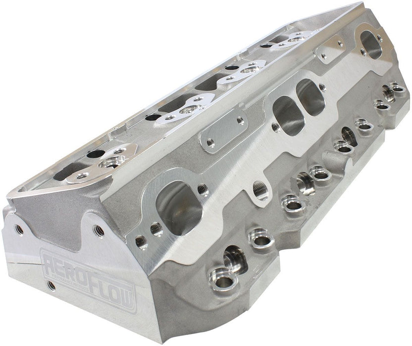 Aeroflow Performance 2.15" x 1.30" Intake Port, 1.45" x 1.50" Exhaust Port Bare Small Block Chev 327-350-400 213cc CNC Ported Aluminium Cylinder Heads with Autofit