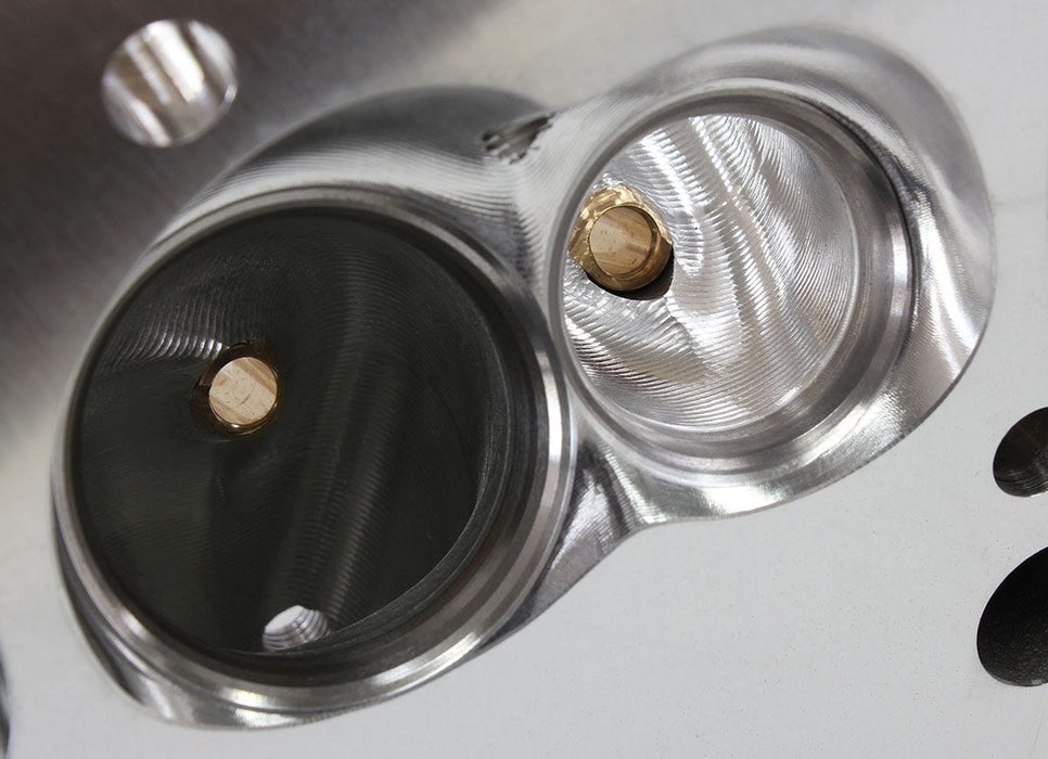 Aeroflow Performance 2.15" x 1.30" Intake Port, 1.45" x 1.50" Exhaust Port Bare Small Block Chev 327-350-400 213cc CNC Ported Aluminium Cylinder Heads with Autofit