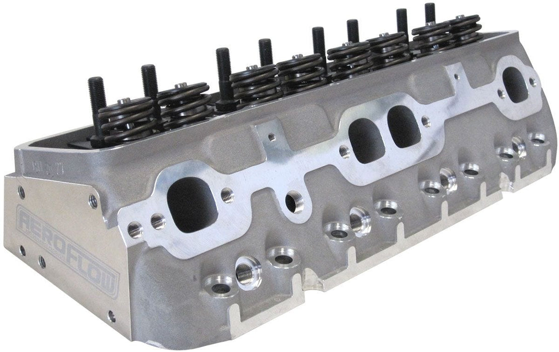 Aeroflow Performance 2.22" x 1.31" Intake Port, 1.34" x 1.39" Exhaust Port Complete Small Block Chev 327-350-400 204cc Aluminium Cylinder Heads with 67cc C Autofit
