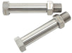 Aeroflow Performance 2-3/8" Long, Female M10 x 1.0 to -3AN Stainless Steel Through Frame Fitting AF285-02 Autofit