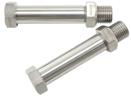 Aeroflow Performance 2-3/8" Long, Female M10 x 1.0 to -3AN Stainless Steel Through Frame Fitting AF285-02 Autofit