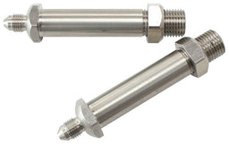 Aeroflow Performance 2-3/8" Long, Male 1/8" NPT to -3AN Stainless Steel Through Frame Fitting AF285-03 Autofit