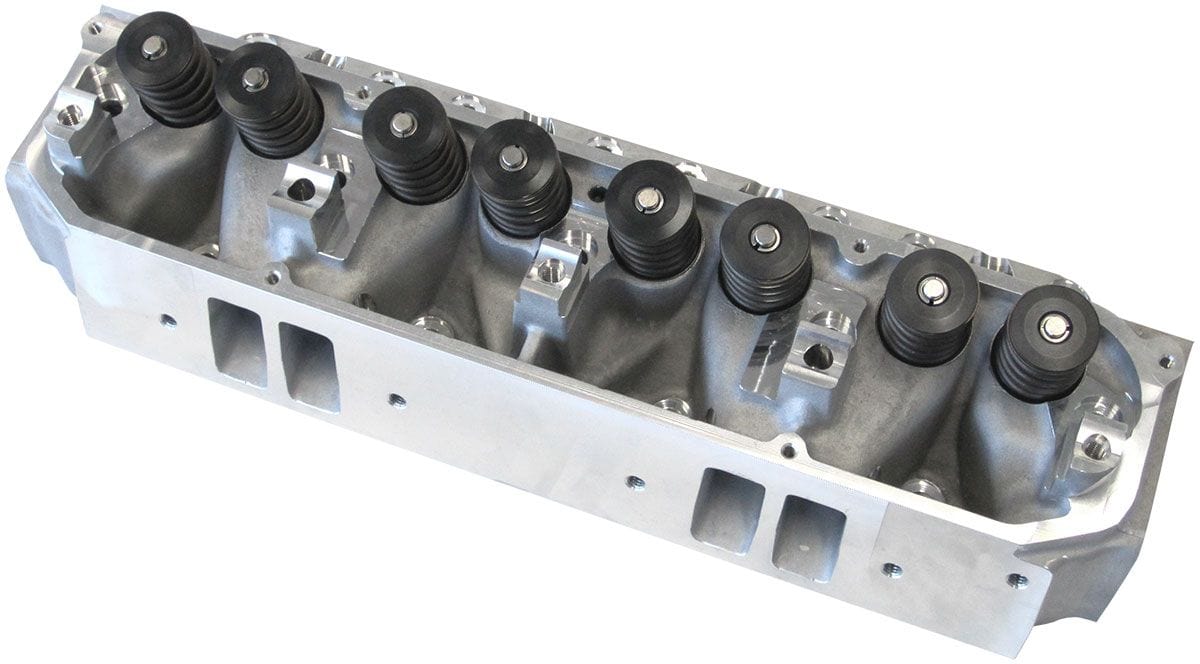 Aeroflow Performance 2.30" x 1.18" Intake Port, 1.75" x 1.25" Exhaust Port Complete Big Block Chrysler 383-440 220cc Aluminium Cylinder Heads with 82cc Cha Autofit