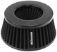 Aeroflow Performance 2-35/64" (64mm) High x 6" (153mm) Base O.D x 5-1/4" (133mm) Top O.D Universal 4" (102mm) Clamp-On Steel Top Inverted Tapered Pod Filter with Black E Autofit