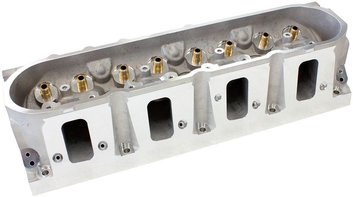 Aeroflow Performance 2.60" x 1.28" Intake Port, 1.47" x 1.64" Exhaust Port Bare GM LS3 4 Bolt 276cc Aluminium Cylinder Heads with 70cc Chamber (Pair) AF95- Autofit