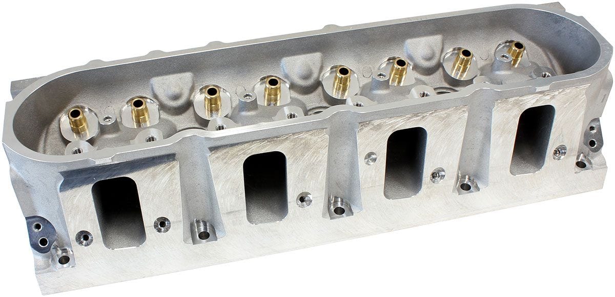 Aeroflow Performance 2.60" x 1.28" Intake Port, 1.47" x 1.64" Exhaust Port Bare GM LS3 4 Bolt 276cc Aluminium Cylinder Heads with 70cc Chamber (Pair) AF95- Autofit