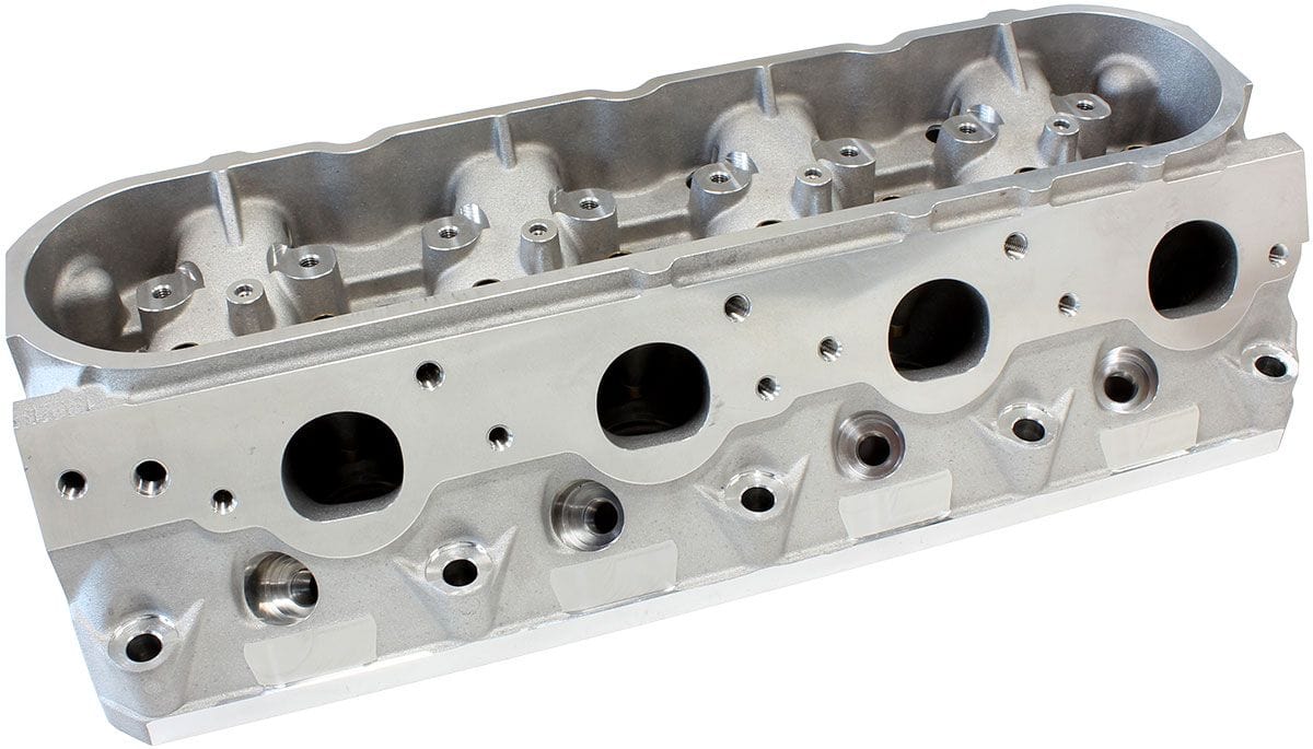 Aeroflow Performance 2.60" x 1.28" Intake Port, 1.47" x 1.64" Exhaust Port Bare GM LS3 4 Bolt 276cc Aluminium Cylinder Heads with 70cc Chamber (Pair) AF95- Autofit