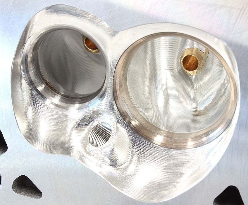 Aeroflow Performance 2.60" x 1.28" Intake Port, 1.47" x 1.64" Exhaust Port Bare GM LS3 4 Bolt 276cc CNC Ported Aluminium Cylinder Heads with 70cc Chamber ( Autofit