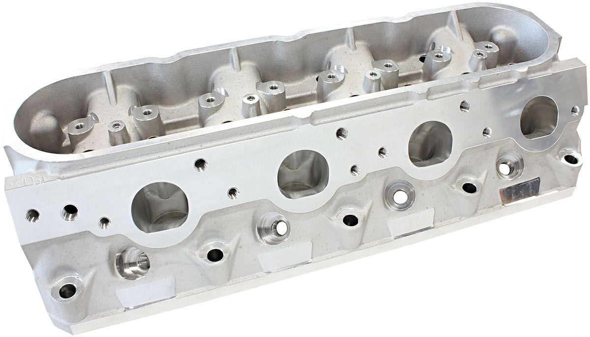 Aeroflow Performance 2.60" x 1.28" Intake Port, 1.47" x 1.64" Exhaust Port Bare GM LS3 4 Bolt 276cc CNC Ported Aluminium Cylinder Heads with 70cc Chamber ( Autofit