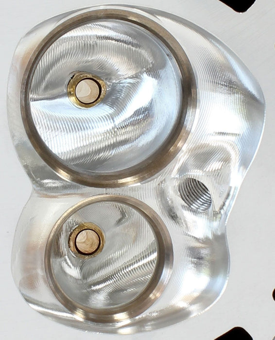 Aeroflow Performance 2.60" x 1.28" Intake Port, 1.47" x 1.64" Exhaust Port Bare GM LS3 6 Bolt 276cc CNC Ported Aluminium Cylinder Heads with 70cc Chamber ( Autofit