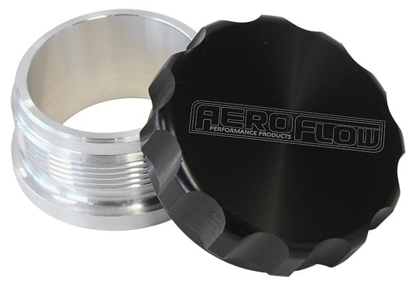 Aeroflow Performance 2" Billet Aluminium Weld-On Filler with Black Cap AF460-32BLK Autofit