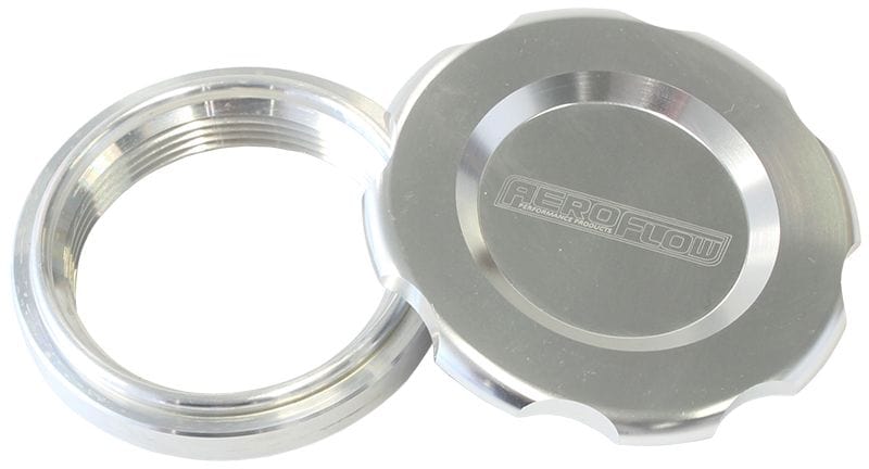 Aeroflow Performance 2" Female weld-on bung, includes Buna N & EPR O-rings. Silver Cap Low Profile Billet Aluminium Filler Cap & Bung AF465-32S Autofit