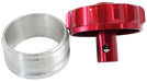 Aeroflow Performance 2" I.D Weld-On With Rollover Valve Cap Billet Aluminium Weld-On Filler Neck & Cap - Red AF460-32-RV-R Autofit