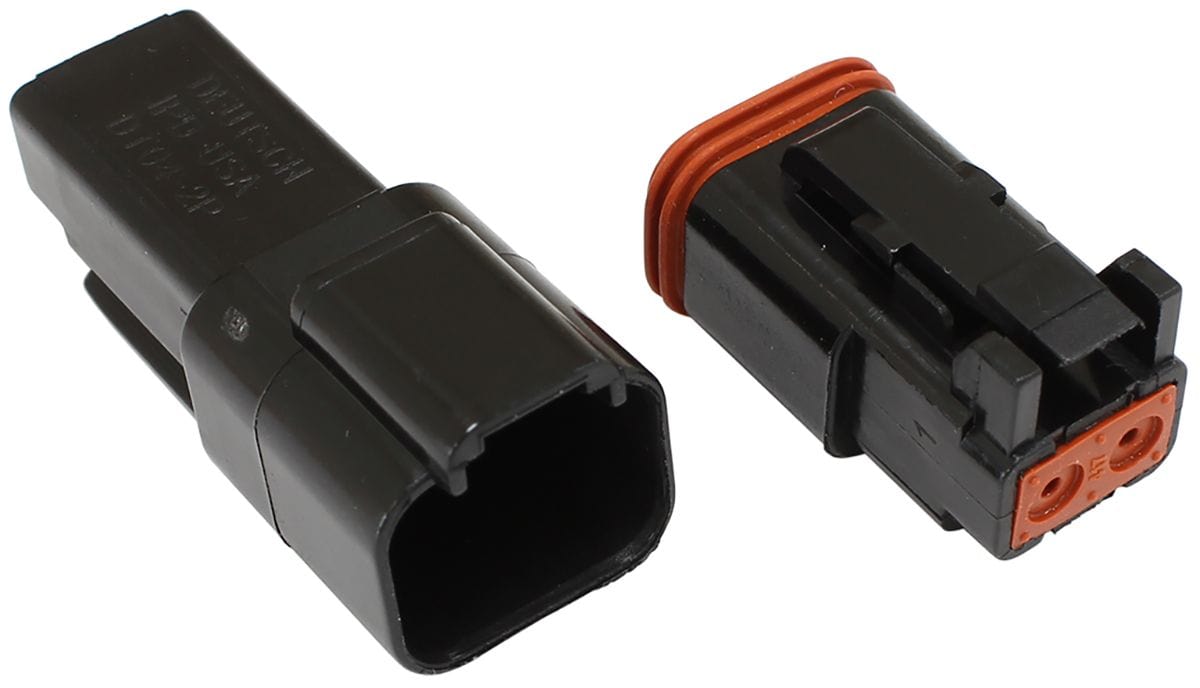 Aeroflow Performance 2 Pin Connector Suit 14 AWG Wire WeatherTight Connector AF49-9002 Autofit