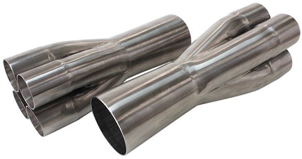 Aeroflow Performance 2" Primary's into 3-1/2" Collector Outlet Stainless Steel 4 into 1 Merge Collectors AF4200-350 Autofit