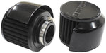Aeroflow Performance 3" (76.2mm) O.D. x 2-1/2" (63.5mm) High, 1-3/8" (34.9mm) Flange Insid Black Clamp On Breather With Black Shield AF2271-1513 Autofit