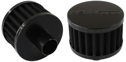 Aeroflow Performance 3" (76mm) O.D. x 2" (50.8mm) High, fits 1" (25.4mm) diameter grommet Black Push In Breather AF2271-1170 Autofit