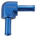 Aeroflow Performance 3/8" (9.5mm) 90° Barb To Barb Hose Joiner - Blue AF843-06 Autofit