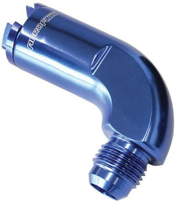 Aeroflow Performance 3/8" hose pressure side to -6AN, Blue 90° Push-On EFI Fuel Fitting AF803-02 Autofit