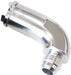 Aeroflow Performance 3/8" hose pressure side to -6AN, Silver 90° Push-On EFI Fuel Fitting AF803-02S Autofit