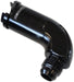 Aeroflow Performance 3/8" hose pressure side to -8AN, Black 90° Push-On EFI Fuel Fitting AF803-03BLK Autofit