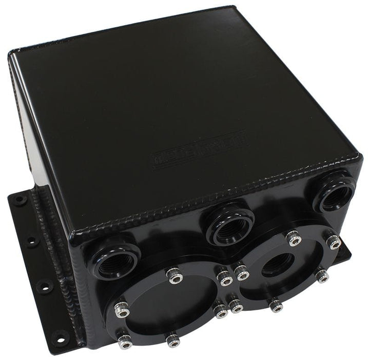 Aeroflow Performance 3.8 Litre, Use With AF49-1014 Fuel Pump Dual EFI Pump Surge Tank - Black AF77-3244BLK Autofit