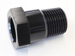 Aeroflow Performance 3/8" NPT to 5/8"-18 UNF, Black Temperature Probe Adapter AF660-06BLK Autofit