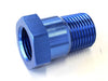 Aeroflow Performance 3/8" NPT to 5/8"-18 UNF, Blue Temperature Probe Adapter AF660-06 Autofit