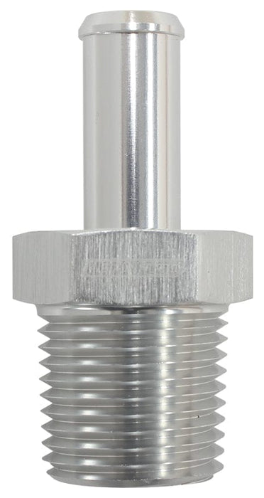Aeroflow Performance 3/8" NPT to -6 100/450 series Hose, Silver Finish Male NPT to Straight AN Hose Barb AF841-06-06ANS Autofit