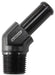 Aeroflow Performance 3/8" NPT to -8 100/450 series Hose, Black Finish Male NPT to 45° AN Hose Barb AF845-08ANBLK Autofit