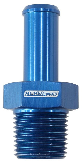 Aeroflow Performance 3/8" NPT to -8 100/450 series Hose, Blue Finish Male NPT to Straight AN Hose Barb AF841-08AN Autofit