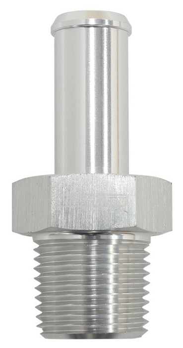 Aeroflow Performance 3/8" NPT to -8 100/450 series Hose, Silver Finish Male NPT to Straight AN Hose Barb AF841-08ANS Autofit