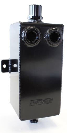 Aeroflow Performance 3 litre, 120mm W x 120mm D x 250mm H, Black finish Universal Breather Tank AF77-2005BLK Autofit