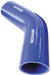 Aeroflow Performance 3-Ply, 11/64" (4.5mm) Wall Thickness, 5-45/64" (145mm) Leg Gloss Blue 45° Silicone Elbow Hose 1-1/4" (32mm) I.D AF9002-125 Autofit