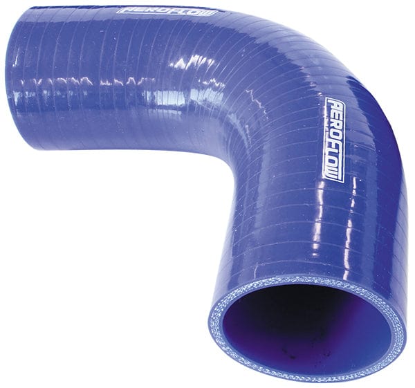 Aeroflow Performance 3-Ply, 4.5mm Wall Thickness, 150mm Leg Gloss Blue 90° Silicone Elbow Hose 1-1/2" (38mm) I.D AF9003-150 Autofit
