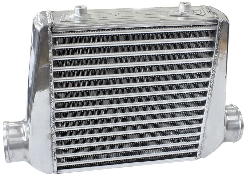 Aeroflow Performance 3" Slip On Inlet and Outlet with 2 M8x1.25mm Mounting Bosses 280x300x76mm Street Series Aluminium Intercooler, Polished Finish AF90-1002 Autofit