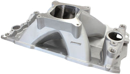 Aeroflow Performance 3000 - 7500 RPM, Square Bore Carburettor Pad, Non-EGR SB Chev Hi-Rise Single Plane Intake Manifold, Natural Cast Finish AF6001-1000 Autofit