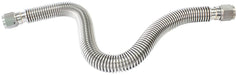 Aeroflow Performance 304 Stainless Steel. 19.5" (500mm) Overall Length -10AN Flexible Turbo Drain Hose, 500mm Long AF463-38 Autofit