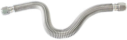 Aeroflow Performance 304 Stainless Steel. 19.5" (500mm) Overall Length -10AN Flexible Turbo Drain Hose, 500mm Long AF463-38 Autofit